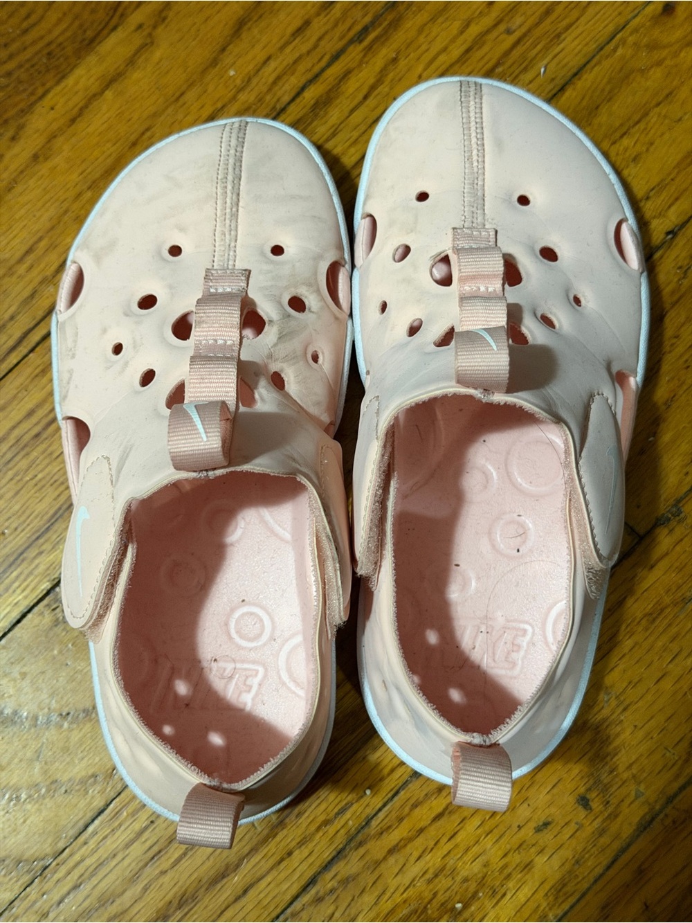 Nike Kids Light Pink Water Shoe Clogs Size 13C